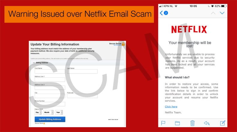 netflix email scam
