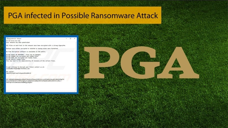 pga infected by ransomware