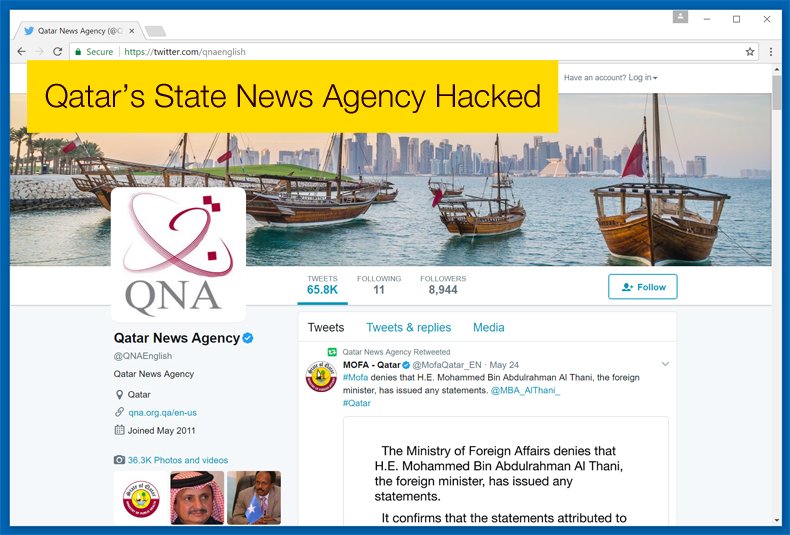 qatar news agency hacked