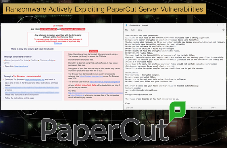 Ransomware Gangs Actively Exploiting PaperCut Server Vulnerabilities
