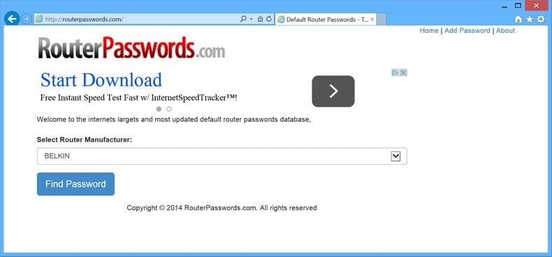 routerpasswords website