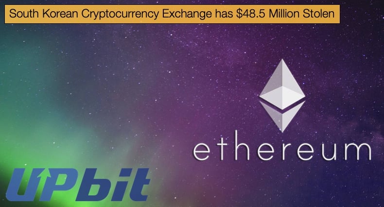 upbit crypto exchange hacked ethereum stolen