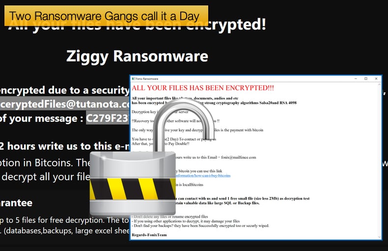 ziggy fonix ransomware call it a day