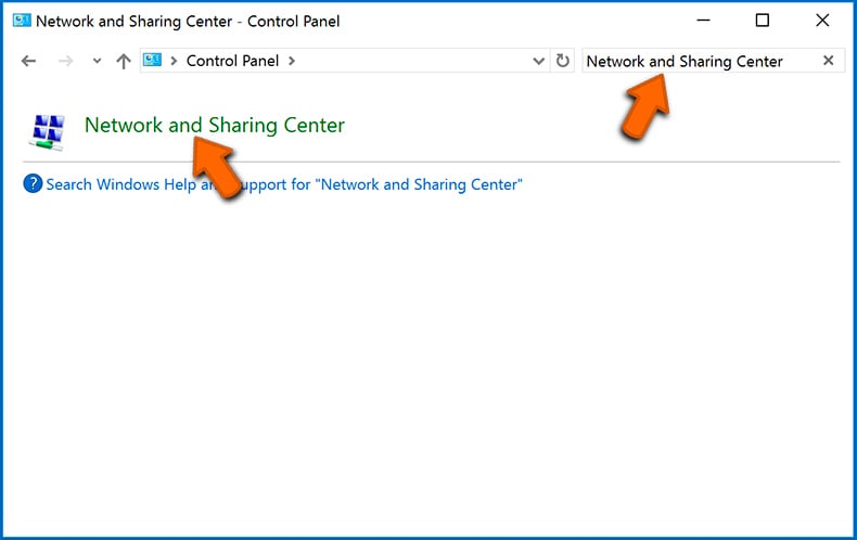 Disconnecting computer from the Internet (step 1)