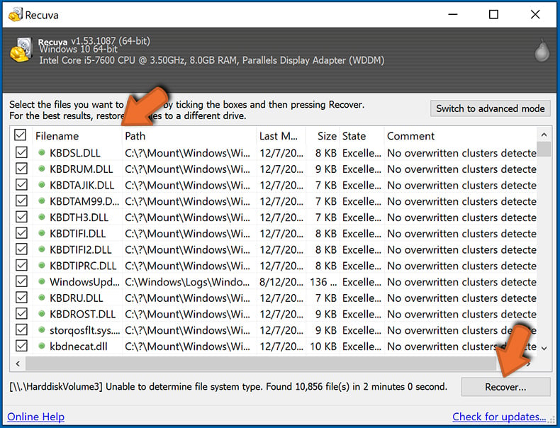  Recuva Data Recovery Tool Wiederherstellen von Daten