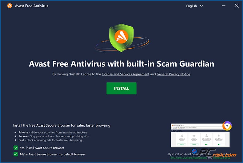 avast free version nstallation offering optional offers