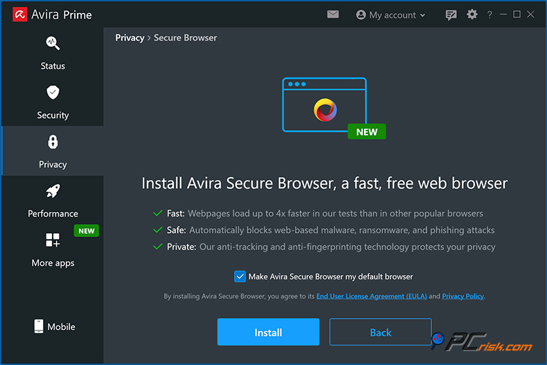 avira secure browser