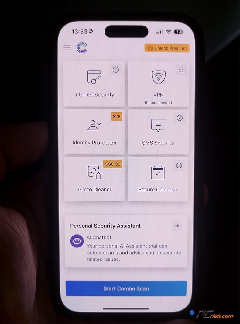 Combo Cleaner iOS version