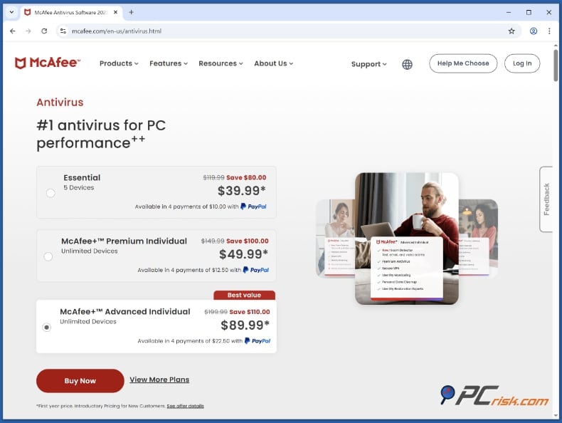 mcafee antivirus pricing