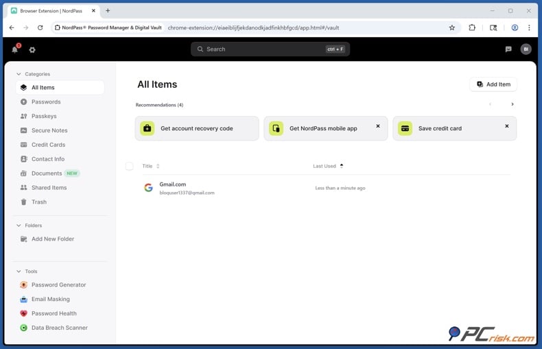 Nordpass password manager