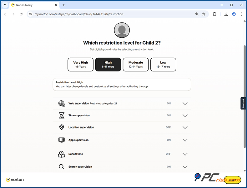 Norton AntiVirus Child Protection