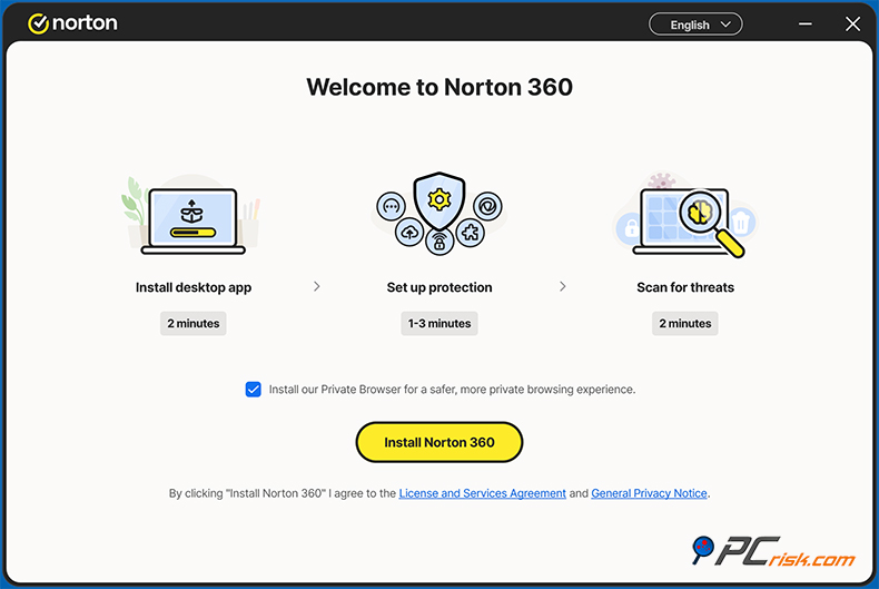 Norton 360 Deluxe Installer Setup