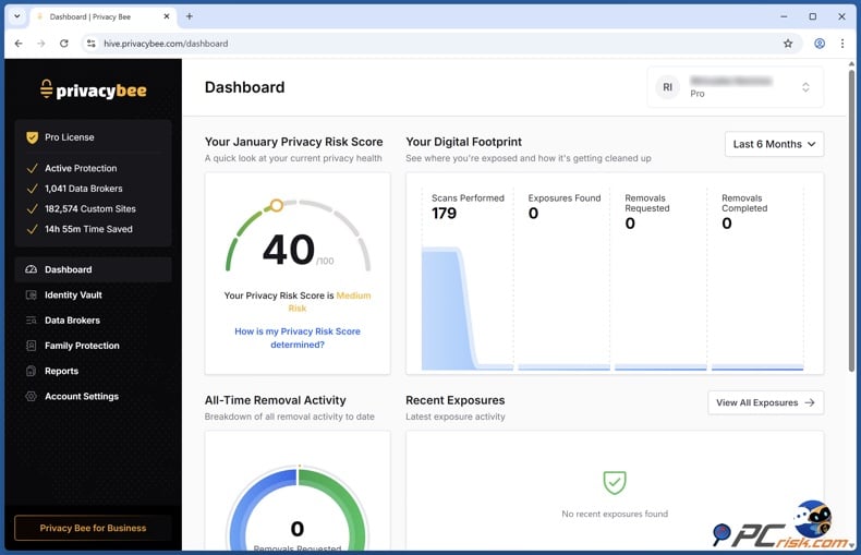 Privacy Bee Dashboard