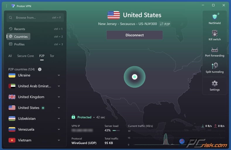Proton VPN P2P support