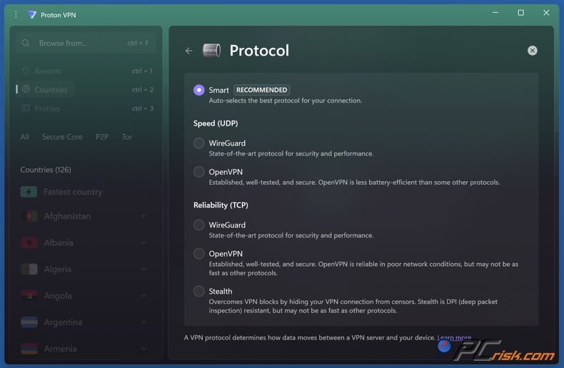 Proton VPN Protocols