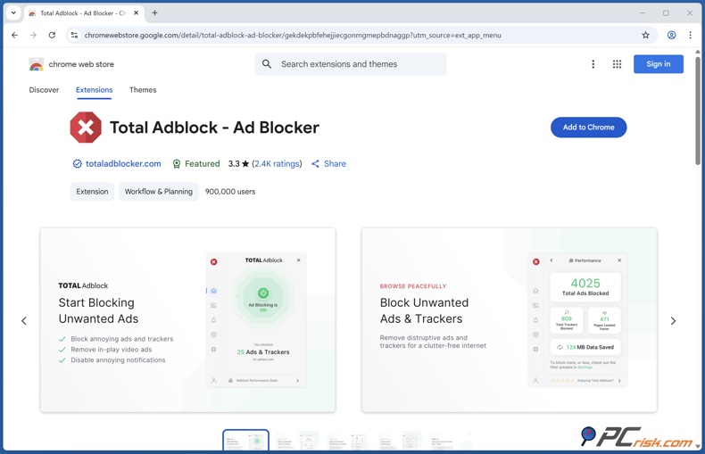Total Adblock Chrome extension download