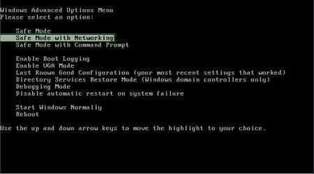 safe mode with networking 