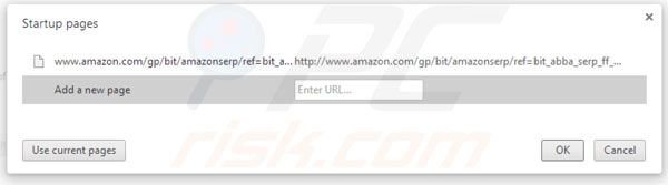 Removing Amazon smart search from Google Chrome homepage