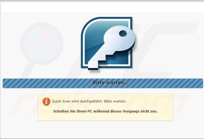 Fake browser piracy scan
