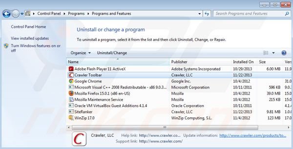 crawler.com uninstall