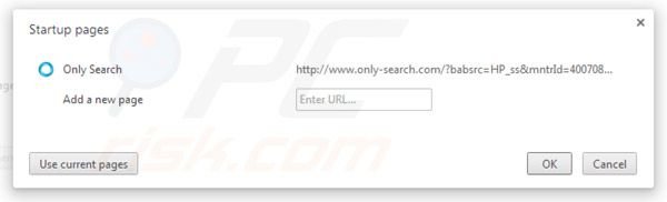 Only-search.com removal from Google Chrome homepage