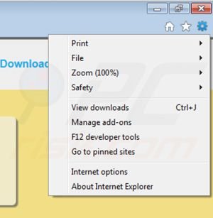 Superweb plugins removal from Internet Explorer step 1