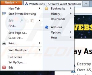 Remove websteroids chrome