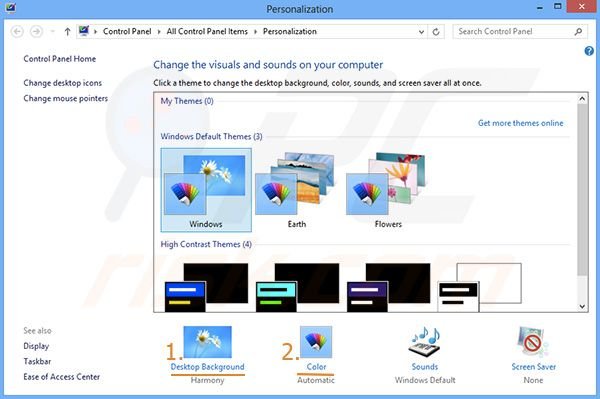 how to modify windows 8 theme change icon size windows 8