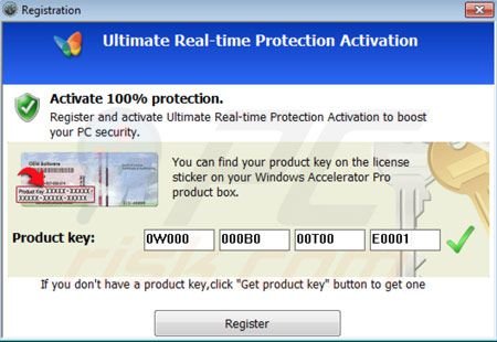 Windows Accelerator Pro registration step 2
