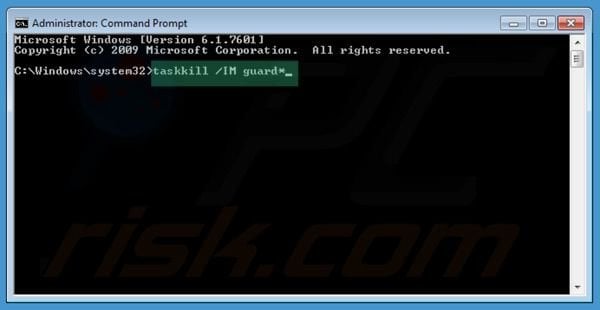 Removing Windows Active Hotspot using command prompt step 2