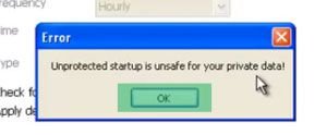 Windows Premium Shield enabling unprotected Startup step 2