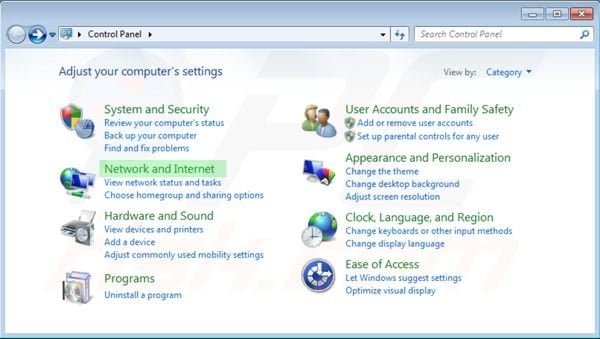 Restoring DNS settings step 2