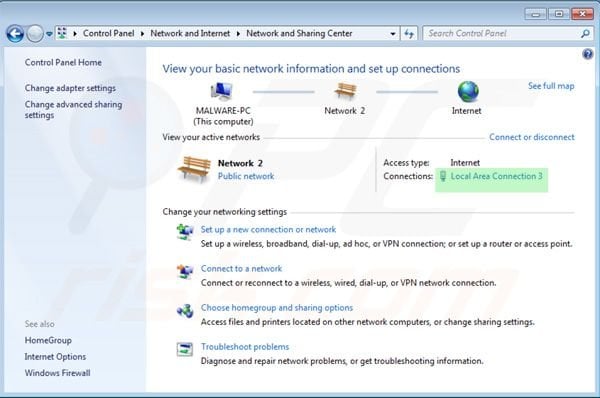 Restoring DNS settings step 4