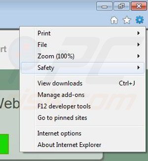 Removing Findopolis Ads from Internet Explorer step 1