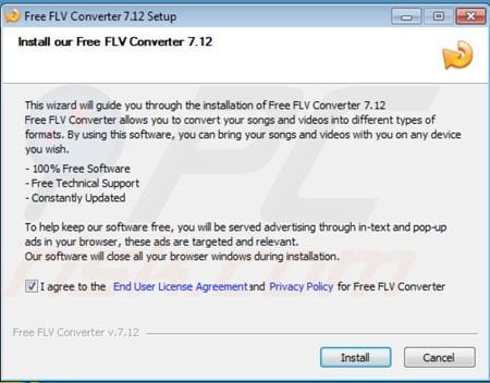 Free FLV Converter installer