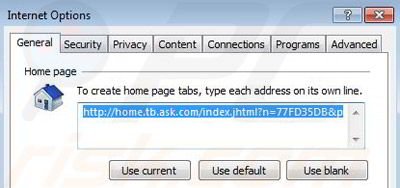 Removing HistoryBoss from Internet Explorer step 3