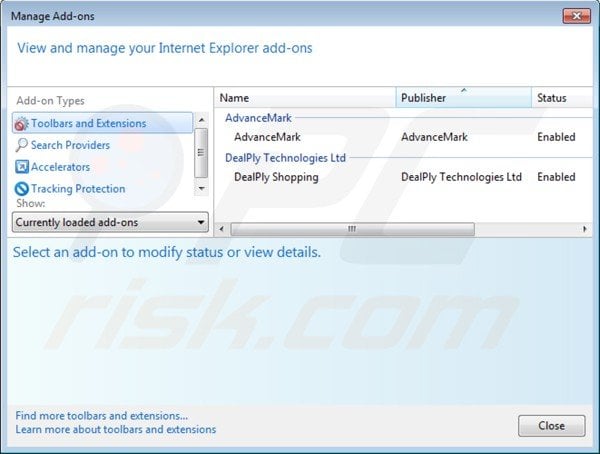 Removing looksafesearch extensions from Internet Explorer