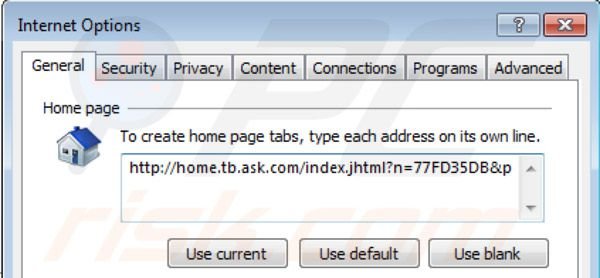Removing Motitags toolbar from Internet Explorer homepage