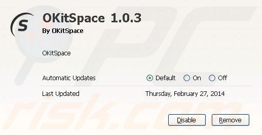 Removing okitspace from Mozilla Firefox step 2