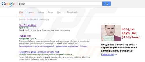 Pirrit Suggestor ads in Google