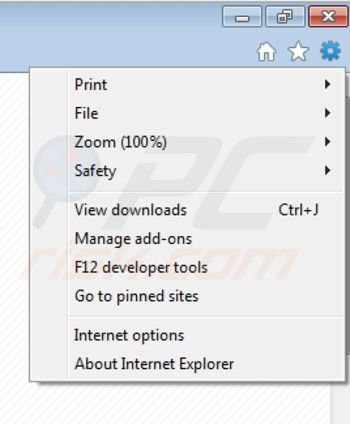 Removing Save clicker ads from Internet Explorer step 1