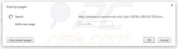Removing Websearch.searchinweb.info from Google Chrome homepage