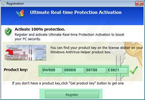 Windows Antivirus Booster removal using registration key step 2