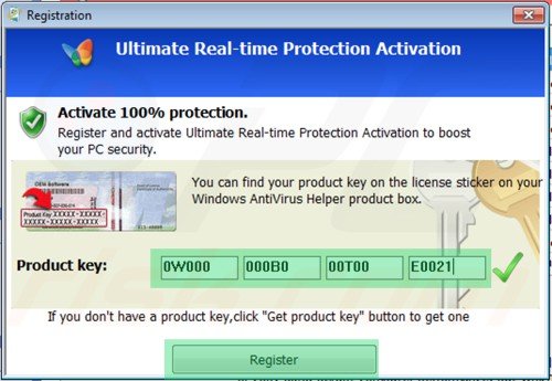 Removing Windows Antivirus Helper using registration key step 2