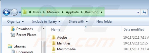 Accessing appdata folder