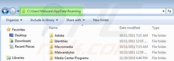 Accessing appdata folder