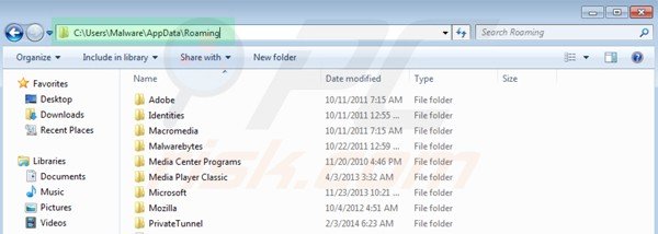 Appdata folder