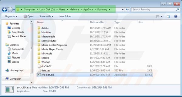 Windows Efficiency Kit accessing appdata folder