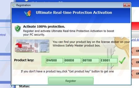 Removing Windows Efficiency Master using registration key step 2