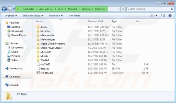 Windows Ultimate Booster accessing appdata folder